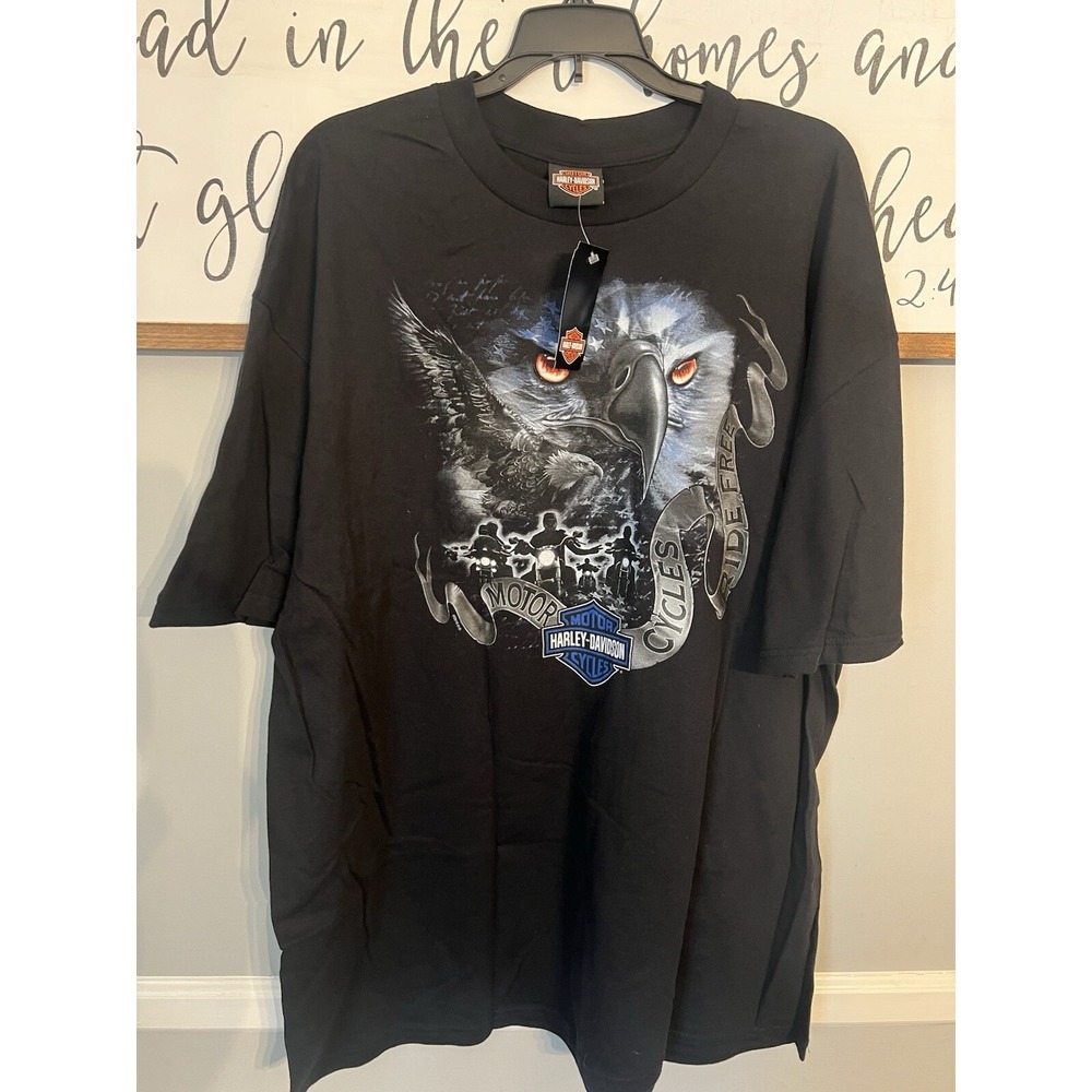 New‎ With Tags Harley Davidson Motorcycles Ride Free Vintage Daytona Florida XXL